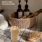 Natural Loofah Sponge, METLUCK 6 Pack Organic Real Loofah Exfoliating Body - Image 5