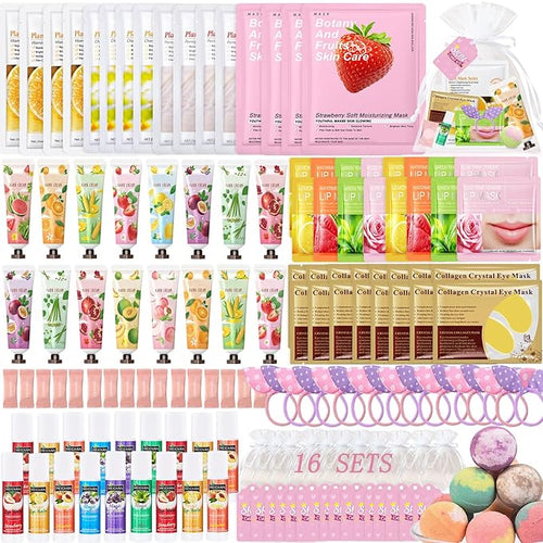 160 PCS Spa Party Supplies for Girls Women, Include Facial Mask, Hand Creams by YALARY