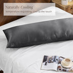 Bare Home 100% Rayon Made from Bamboo Luxury Body Size Cooling Pillowcase - Image 3