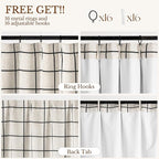 Plaid Pinch Pleated Curtains - Image 6