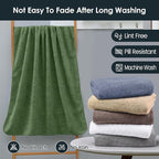 JML Pack of 4 Bath Towels, Large Microfiber Towel Set, Ultra Soft, Super - Image 6