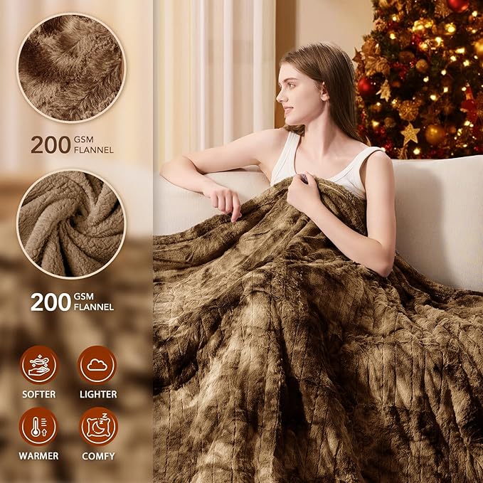Homemate Electric Heated Blanket Full Size - Image 2