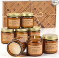 8 Pack Scented Candles for Home, Long Lasting Soy Wax Candle Gift Set, by FEIBAO