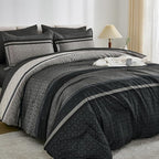 WONGS BEDDING Twin Comforter Set 6 Pieces, Soft Lightweight Micorfiber Bedding - Image 2