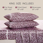 MR&HM Satin Bed Sheets with Elastic Corner Straps, King Size Sheets Set - Image 2