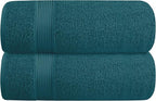 Belizzi Home Cotton 2 Pack Oversized Bath Towel Set 28x55 inches, Large Bath by Unknown