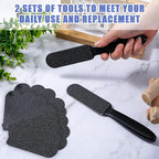 Mudder 2 Pieces Stainless Steel Pedicure Foot File Callus Remover Foot Scrubber - Image 6