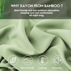 Pillowcases Queen Size 2 Pack, Cooling Viscose from Bamboo Pillow Cases - Image 2