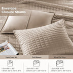 Comfort Spaces Kienna Quilt Set- Double Sided Stitching Design Summer Blanket - Image 5
