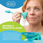 RAD 2-in-1 Face Roller – Textured and Smooth Silicone Roller Head Options - Image 5