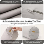 Body Pillow for Adults, Long Round Pillow, Big Cylindrical Pillow, Large Full - Image 5
