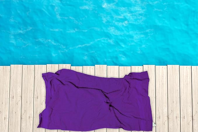 Large Bath Towels Pack of 6 – 24" x 50", 100% Cotton Terry – Soft, Quick-Dry & - Image 5
