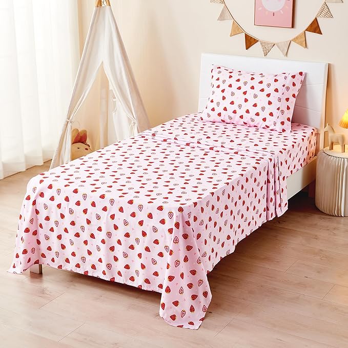 lasoftan Kids Sheet Set Full Size, Girls Full Sheet Set - Image 6