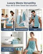 LANE LINEN Towel Sets for Bathroom - Image 5