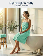 LANE LINEN Luxury Bath Towel Set of 12 – 100% Mercerized Cotton Towels - Image 2