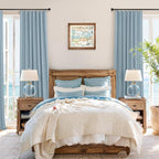 Dusty Blue Curtains for Nursery Girls Boy Bedroom 72 Inch Length 2 Panels - Image 3
