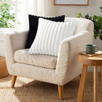 Pallene Faux Fur Plush Throw Pillow Covers 24x24 Set of 2, Luxury Soft Fluffy - Image 4