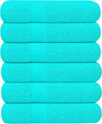 KAHAF COLLECTION 6 Pack Bath Towels Set 100% Ring Spun Cotton, Lightweight by KAHAF+COLLECTION