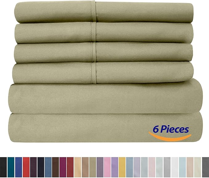 Sweet Home Collection 6 Piece 1500 Supreme Collection Brushed Microfiber Deep - Image 6