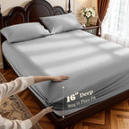 LBRO2M 1000 Thread Count 100% Egyptian Cotton Sheets Set, Full Size Bed Sheet 4 - Image 4
