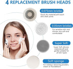 Facial Cleansing Brush, 2 in 1 Ｗaterproof IPx7 Facial Spin Scrubber Set - Image 6