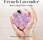 Spongellé French Lavender Wild Flower Bath Sponge | Built-in Body Wash & Body - Image 2
