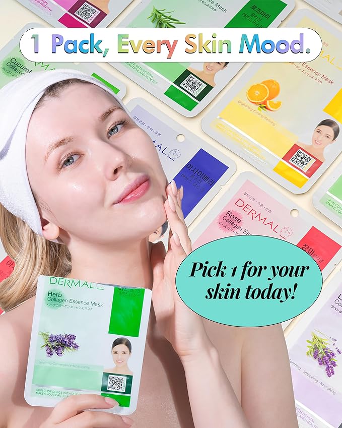 DERMAL 24 Combo Pack Made in Korea Facial Mask – 20+ Years of K-Beauty - Image 4