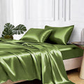 MR&HM Satin Bed Sheets, King Size Sheets Set by MRHM