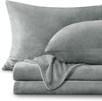BEDELITE Flannel Sheets King Size Grey by BEDELITE