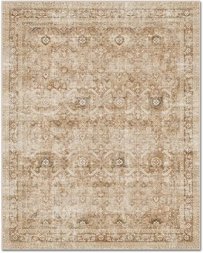 Washable 4x6 Rugs for Living Room, Boho Non-Slip Vintage Distress Small Rugs - Image 8