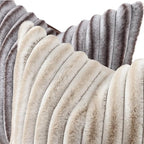 decorUhome Cozy Faux Fur Throw Pillow Covers 18x18 Set of 2 Decorative Soft - Image 2