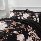 Yogeneg 7 Piece Bed in a Bag Queen Comforter Set Botanical Floral Bedding Set - Image 2