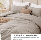 Love's cabin Burlwood Queen Comforter Set, 3-Piece Prewashed Bed Set - Image 4