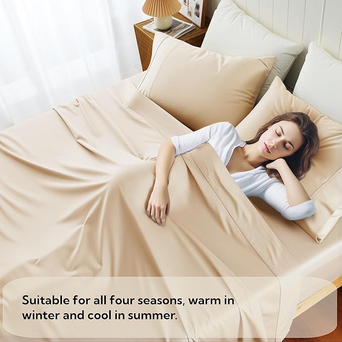 Cotton Flat Sheets Only, 600 TC 100% Cotton Flat Sheet Top Sheet Only, TwinXL - Image 7