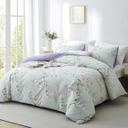 BOLINLIVING Duvet Cover Twin Size, Flower Kids Duvet Cover - Image 2