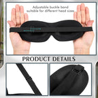 Bonuci 12 Pack Sleep Mask Blackout 3D Eye Mask - Image 3