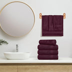 GLAMBURG Ultra Soft 6-Piece Hand Towel Set 16x28-100% Ringspun Cotton - Image 4