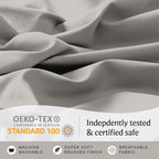 LuxClub 4 PC Full Sheet Set, Breathable Luxury Bed Sheets, Deep Pockets 18" - Image 7