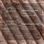 EVERGRACE Velvet Quilt Set King Size, Luxurious Soft Striped Channel Bedding Set - Image 8
