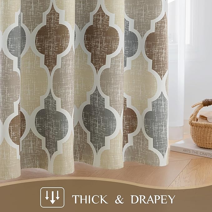 Beauoop 100% Blackout Curtains 96 Inches Long 2 Panels - Image 4