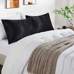 Satin Pillowcases with Zipper （20x30）, Queen Size Pillowcases Set of 2 - Image 2