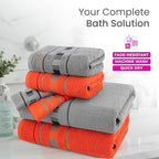 CASA COPENHAGEN X Line 6Pcs 100% Egyptian Cotton Large Designer Towels Gift - Image 2