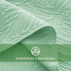 Exclusivo Mezcla Queen Quilt Bedding Set, Lightweight Sage Green Quilts Queen - Image 5