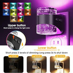 L LOHAS LED Night Light, RGB Bubble Night Lights Plug into Wall, 2 Pack - Image 2