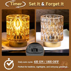 Battery Operated Table Lamps Timer, Mini Crystal Lamp - Image 7