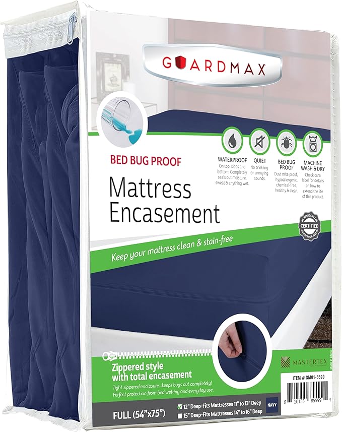 Guardmax Jersey Knitted Full Zippered Mattress Encasement by Guardmax