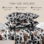 MR&HM Satin Sheets with Elastic Corner Straps, Twin Size 3-Piece Silky Bedding - Image 2