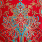 mixinni Long Staple Cotton Percale Paisley Duvet Cover - Image 4