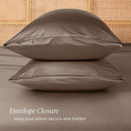 Bare Home 100% Rayon Made from Bamboo Luxury Standard Size Set of 2 Cooling - Image 3