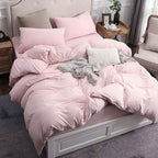 PURE ERA Jersey Knit Duvet Cover Set 100% T-Shirt Cotton Super Soft Comfy 3pc - Image 3